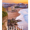 Affiche biarritz depuis le phare