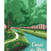 Affiche de Toulouse, Balade sur le Canal du Midi