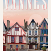 Affiche de Vannes, les maisons