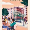 Affiche du Métropolitain à Paris