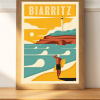 Affiche Vintage de Biarritz