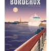 Affiche de Bordeaux, le Port de la Lune