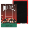 Magnet de rugby, la mêlée Toulouse