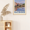 Affiche de Bayonne, les bords de Nive