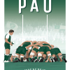 Affiche de rugby, Pau, la mêlée