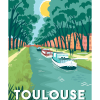Affiche Pop de Toulouse, Le Canal du Midi