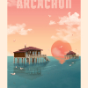 Affiche d'Arcachon, l'île aux Oiseaux