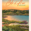 Affiche de Côte d'Azur, coucher de soleil sur la Côte d'Azur