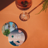 Dessous de verre de la dune du Pilat de nuit