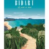 Affiche de Bidart, Le sentier du Littoral