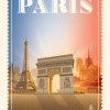 Affiche des monuments de Paris