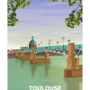 Affiche de Toulouse, Le Pont Saint Pierre
