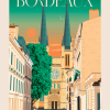 Affiche de Bordeaux, la Cathédrale Saint André