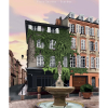 Affiche de Toulouse, La Place Saintes Scarbes ciel rose