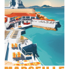 Affiche de Marseille, la Corniche