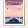 Affiche d'Arcachon, la Jetée Sunset