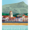 Affiche de Saint Jean de Luz, Vue sur la Baie