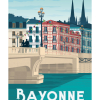 Affiche ville basque de Bayonne