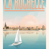 Affiche de La Rochelle, sunset
