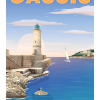 Affiche de Cassis, le phare