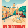 Affiche Aix en Provence