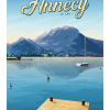 Affiche d'Annecy, le lac II