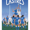 Affiche de rugby, Castres, la touche