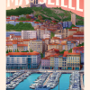Affiche de Marseille, le Vieux Port