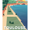 Affiche Pop de Toulouse, Quai de la Daurade