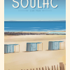 Affiche de la Gironde, les tentes de Soulac