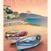 Affiche de Marseille, la plage du Prophète