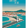 Affiche de Saint-Jean-de-Luz, Saint-Jean-de-Luz vue du ciel