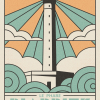 Affiche Art Déco de Biarritz, Le Phare