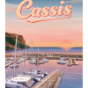 Affiche de Cassis, sunset