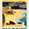 Affiche de Biarritz, Vue sur la Grande Plage