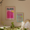 Affiche pop pink de Paris, l'Arc de Triomphe