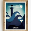 Affiche de Biarritz, Le Phare de Nuit