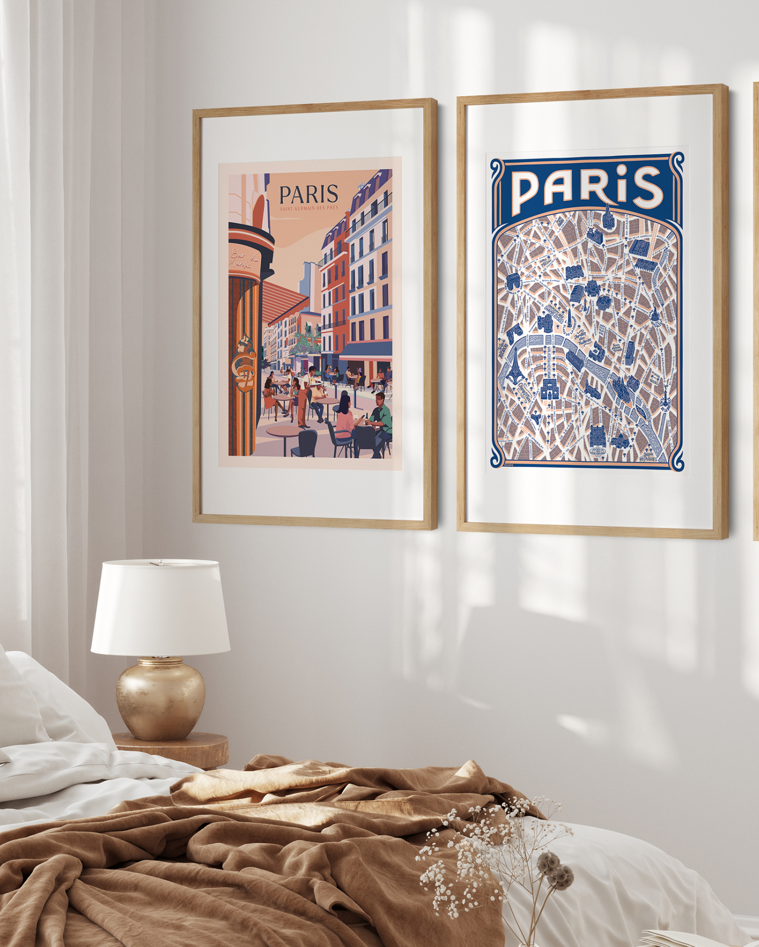2 nouvelles illustrations de Paris, la ville et une map.