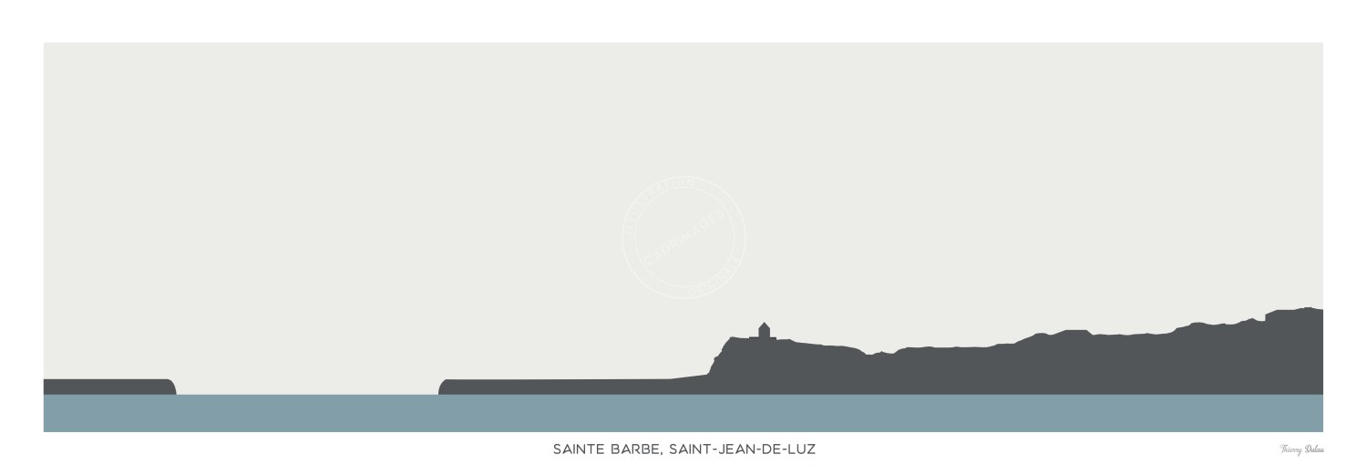 Affiche de Saint Jean de Luz Minimaliste