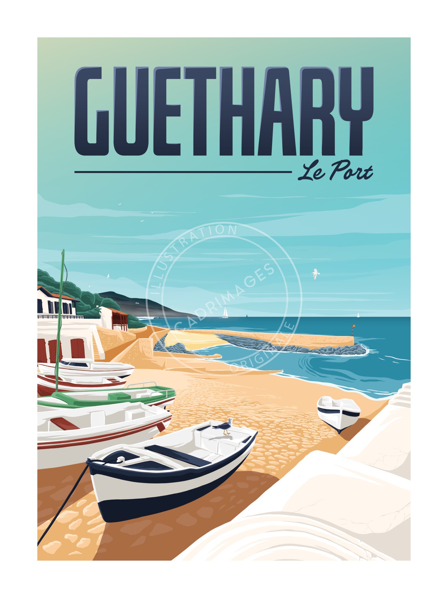 Affiche de Guéthary, le Port