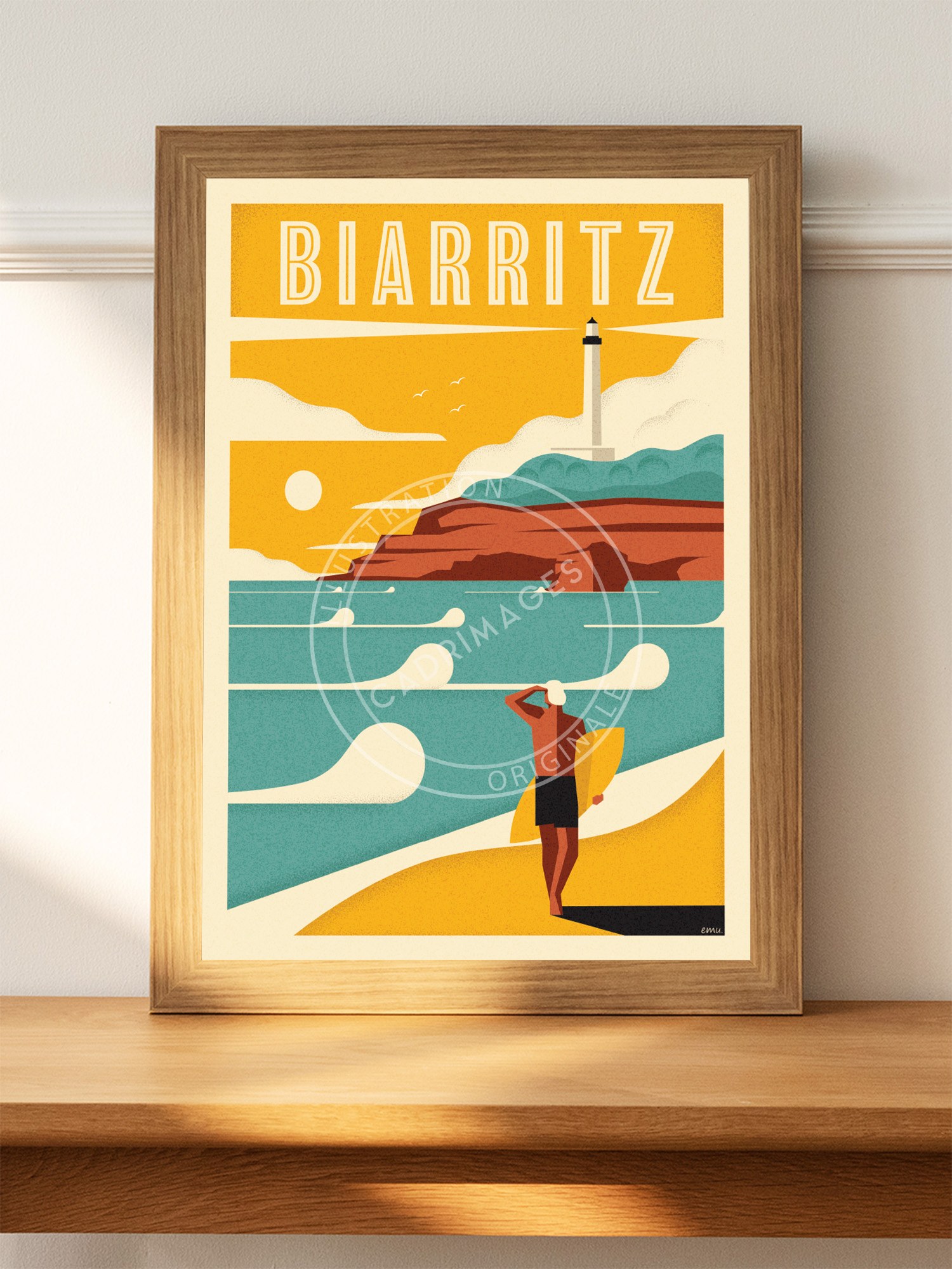 Affiche Vintage de Biarritz
