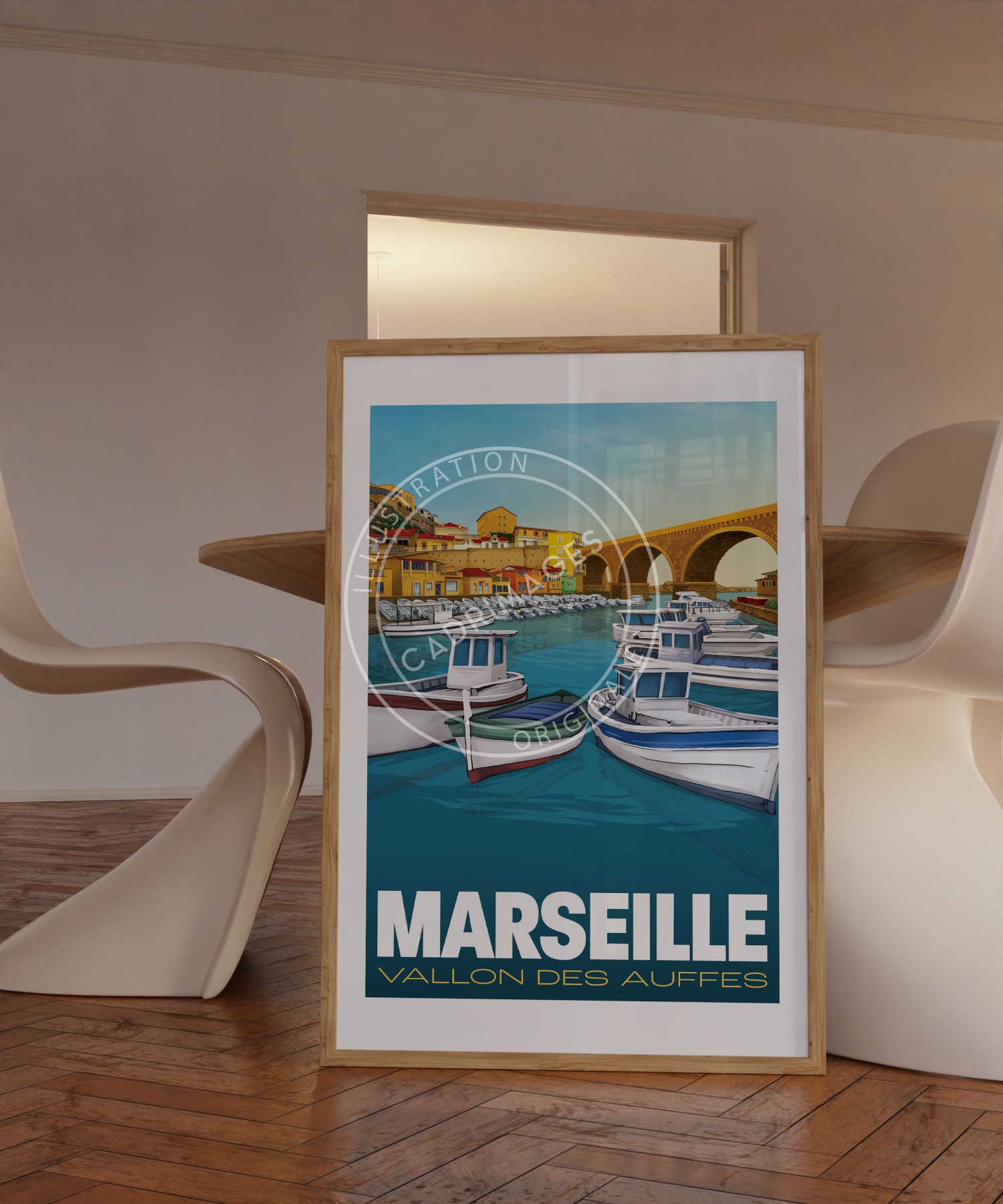 Affiche de Marseille, Vallon des Auffes