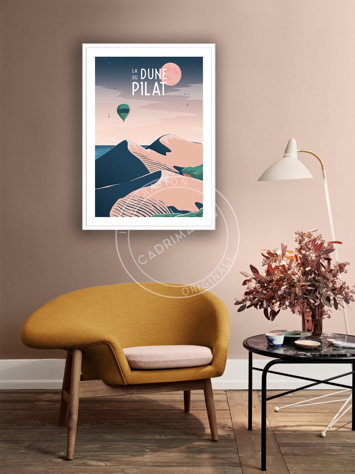 Affiche du Bassin d'Arcachon, Sunset sur la Dune du Pilat