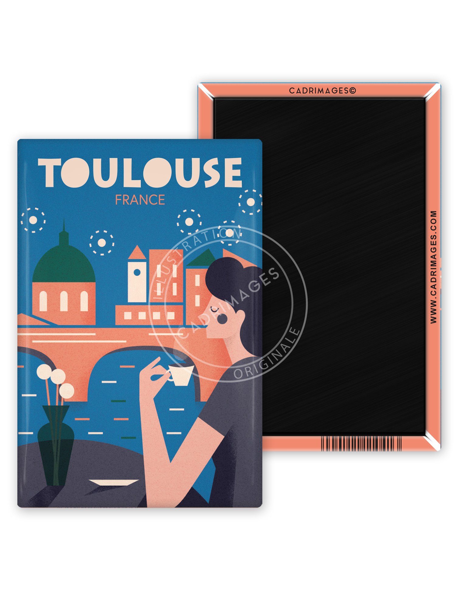 Magnet vintage de Toulouse