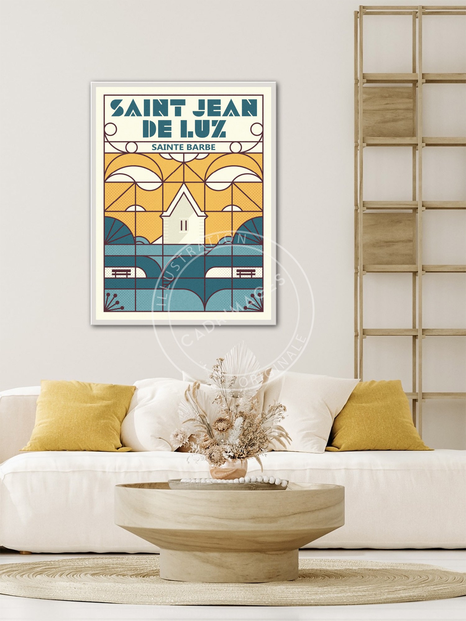Affiche Art Déco de Saint Jean de Luz, Sainte Barbe