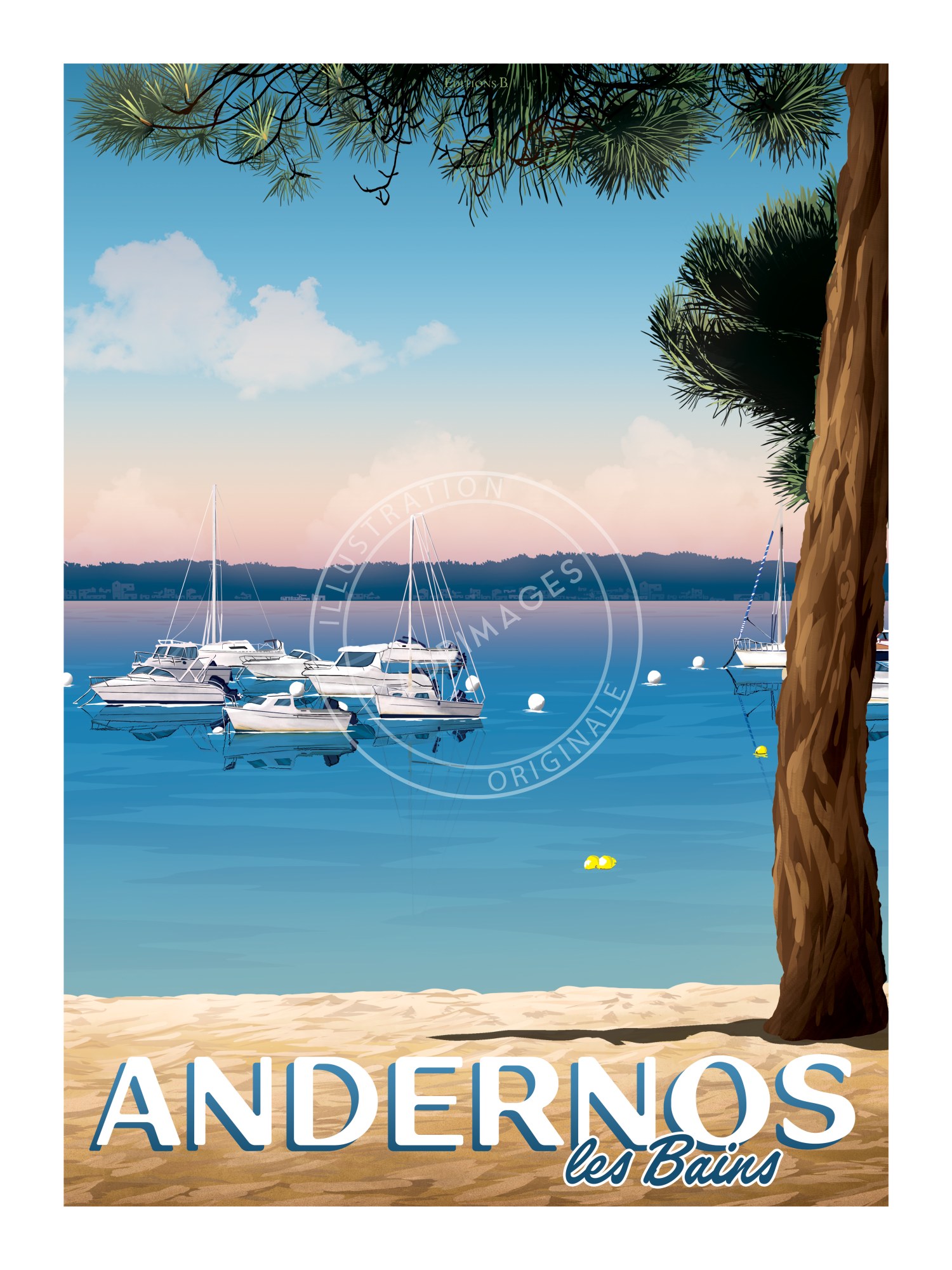 Affiche d'Andenors, les Bateaux