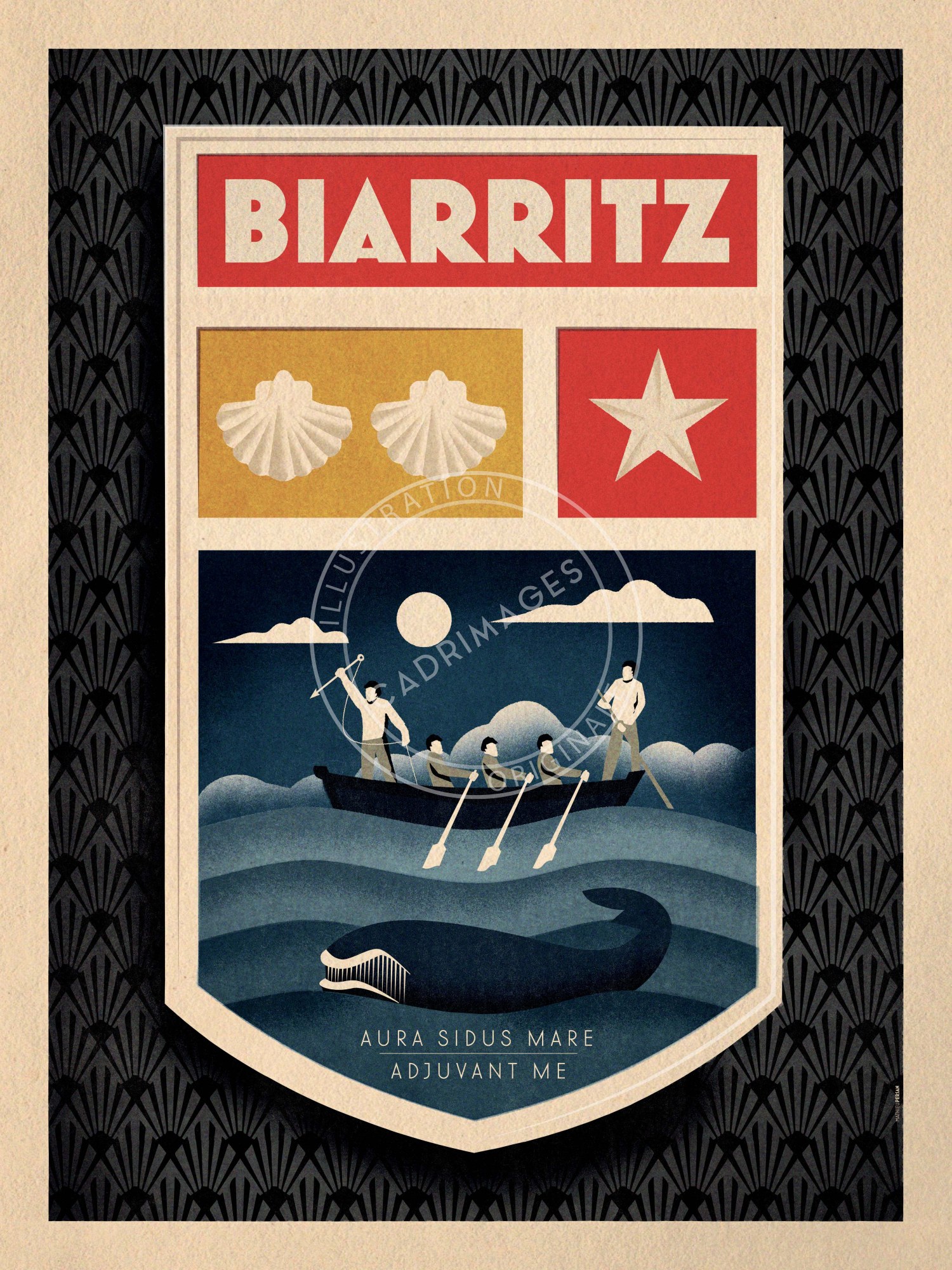 Affiche de Biarritz, Le Blason