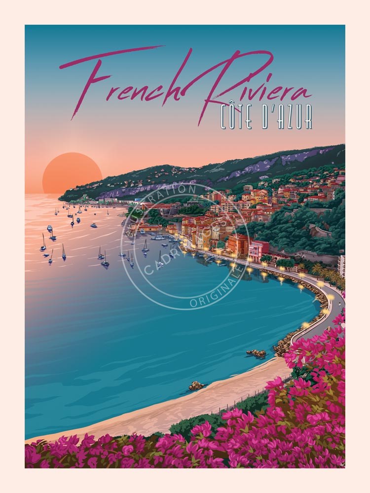 Affiche de Côte d'Azur, la French Riviera