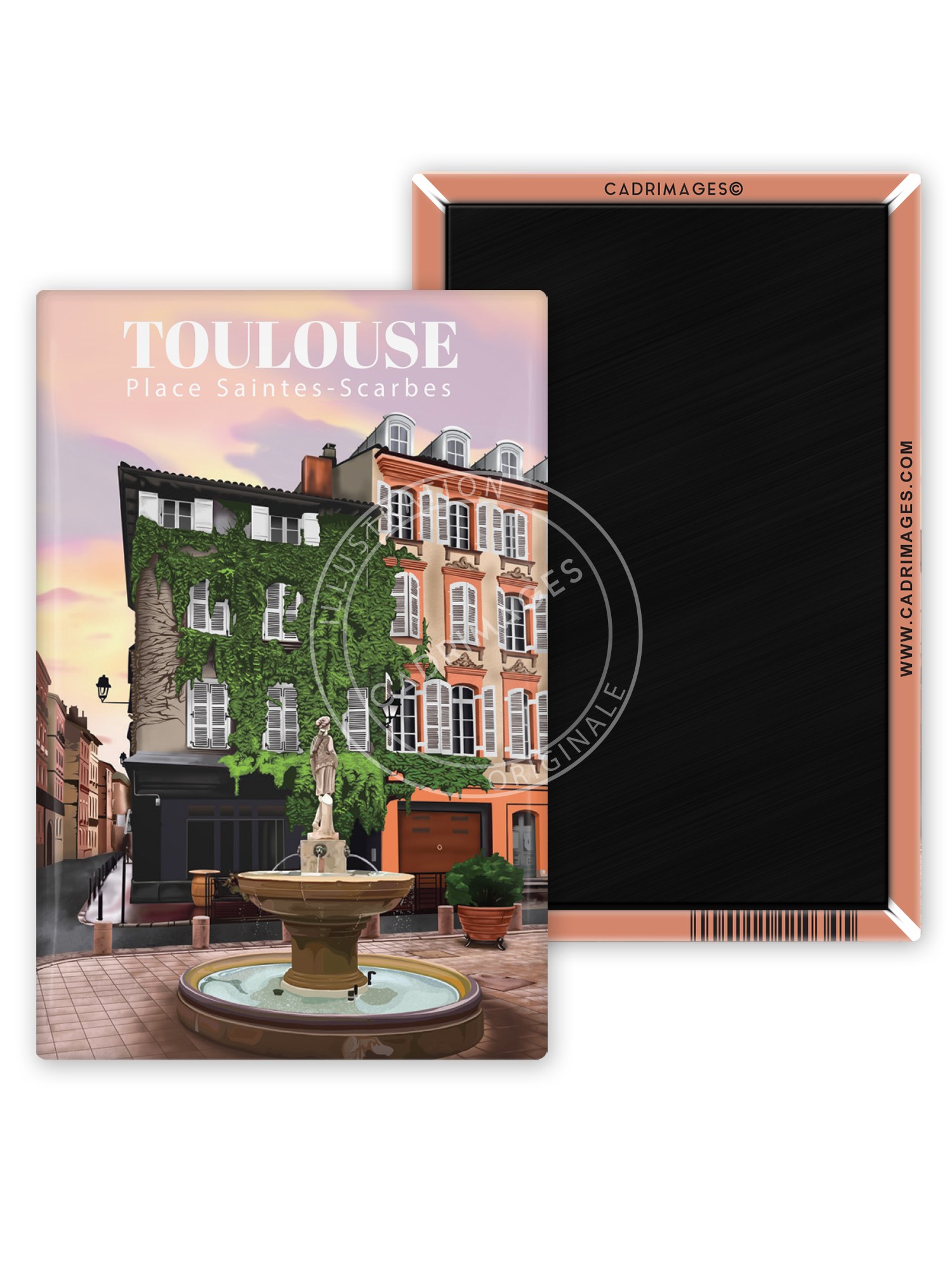 Magnet de Toulouse, Saintes Scarbes rose