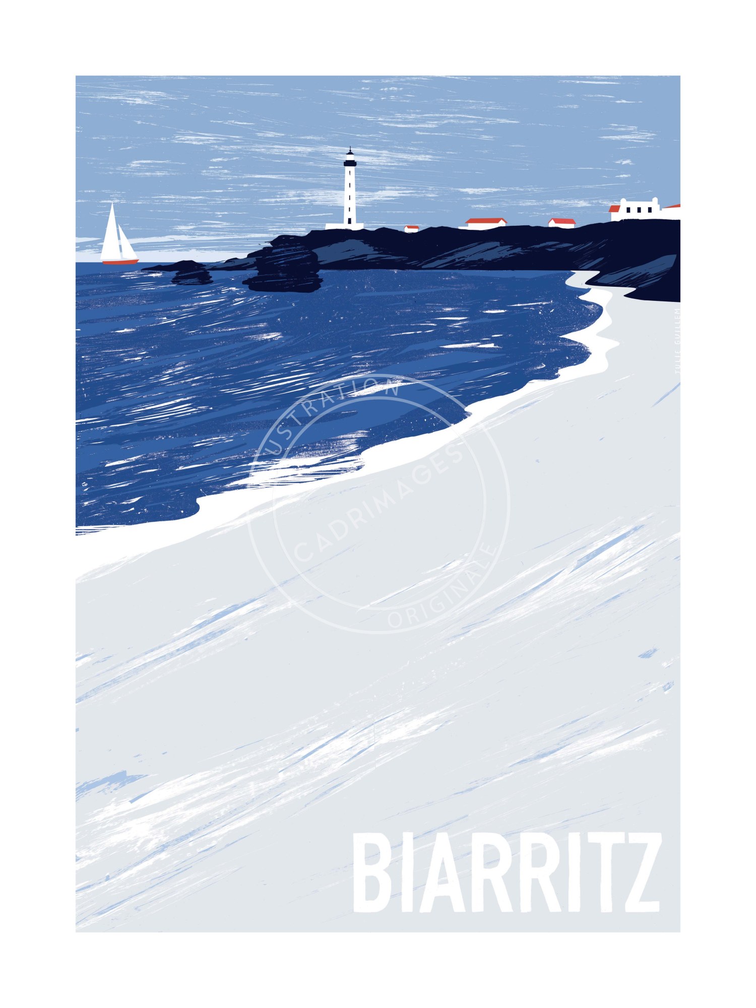 Affiche de Biarritz, Un Phare